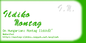 ildiko montag business card